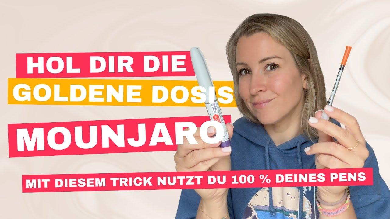 GOLDENE DOSIS!  So ziehst du den letzten Tropfen aus deinem MOUNJARO Pen  -25kg in 9 Monaten!
